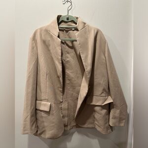 UNIQLO Double Breasted Blazer Jacket xxl beige new condition